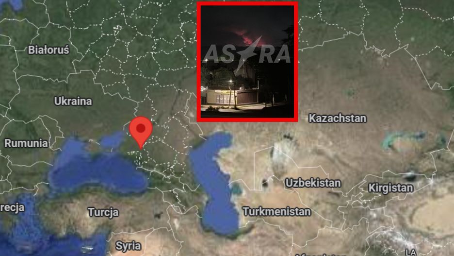  Atak dronów na stację w Krasnodarze. "Umieramy od dymu"