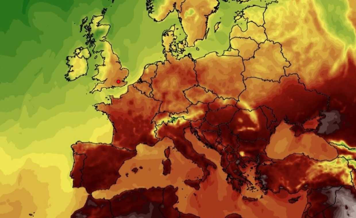 Southern Europe in "red". The heatwave will hit in the coming days. In the photo, forecasts for Friday, July 19.