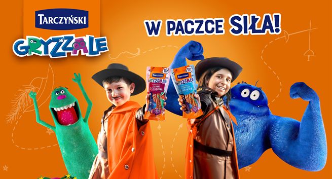 „W paczce siła” hasłem reklamowym kabanosów dla dzieci Gryzzale