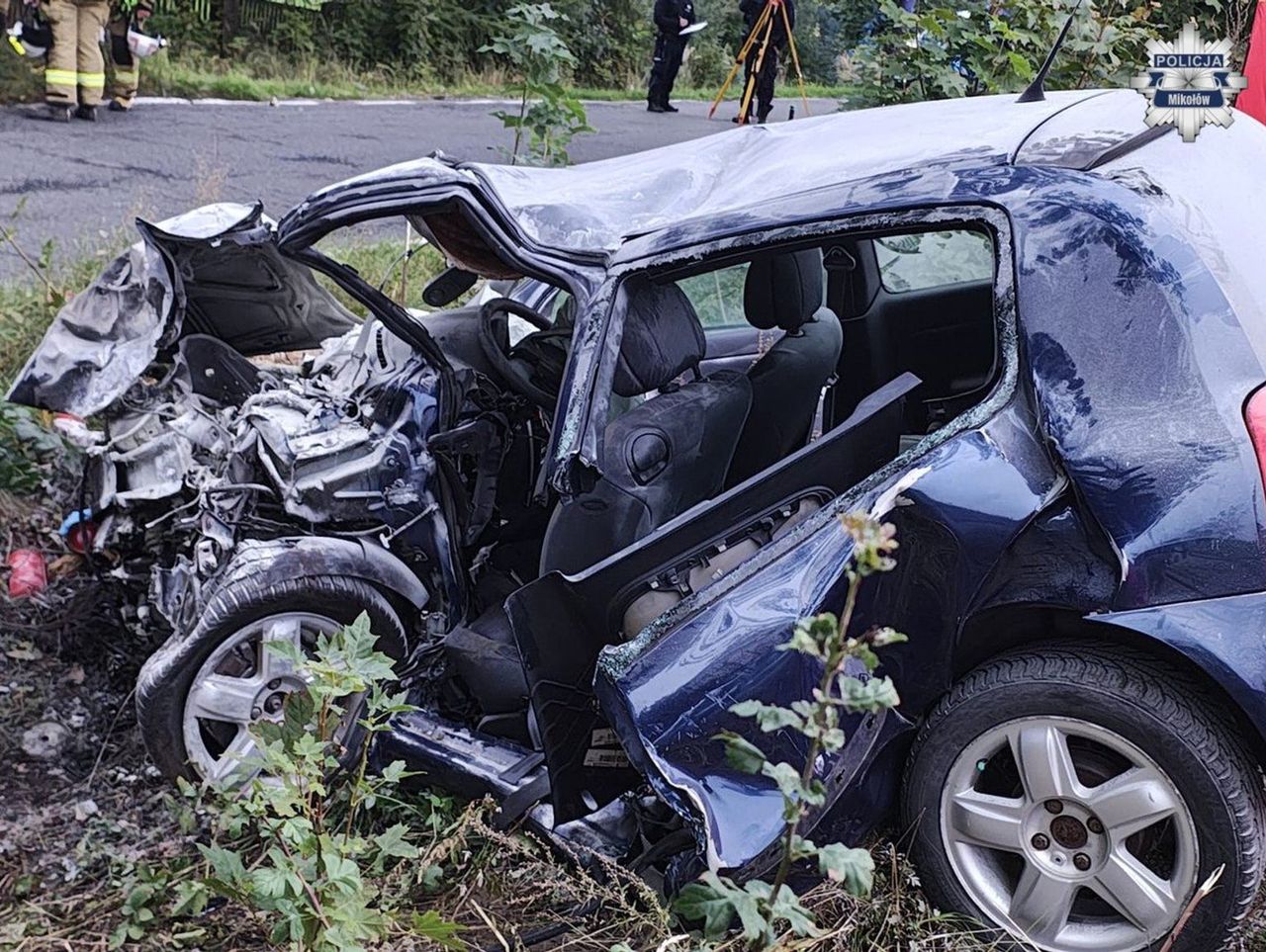 Mikołów: Tragiczny wypadek. Kierowca zginął na miejscu