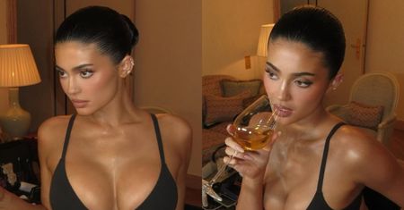Kylie Jenner rozbiera się do rosołu i popija winko w Paryżu. Tak wygląda jej ciało po dwóch ciążach