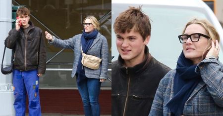 "Zwyczajna" Kate Winslet spaceruje po Nowym Jorku w towarzystwie 20-letniego syna (ZDJĘCIA)