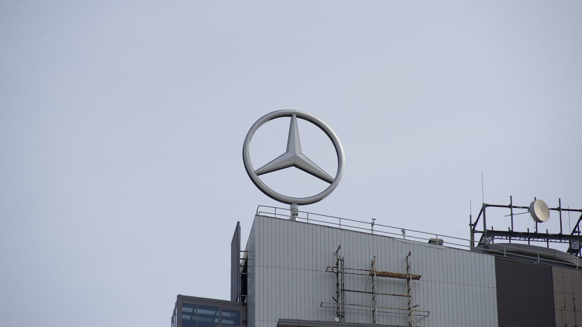 Mercedes-Benz emblem is seen on September 19, 2020 in Warsaw, Poland. (Photo Illustration by Aleksander Kalka/NurPhoto via Getty Images)