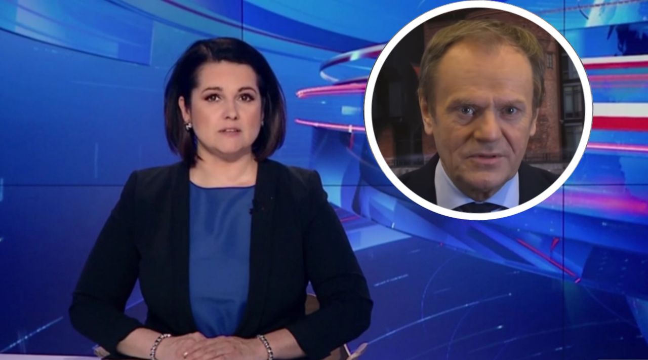 Donald Tusk i jego "für Deutschland" przypadli do gustu reporterom "Wiadomości"