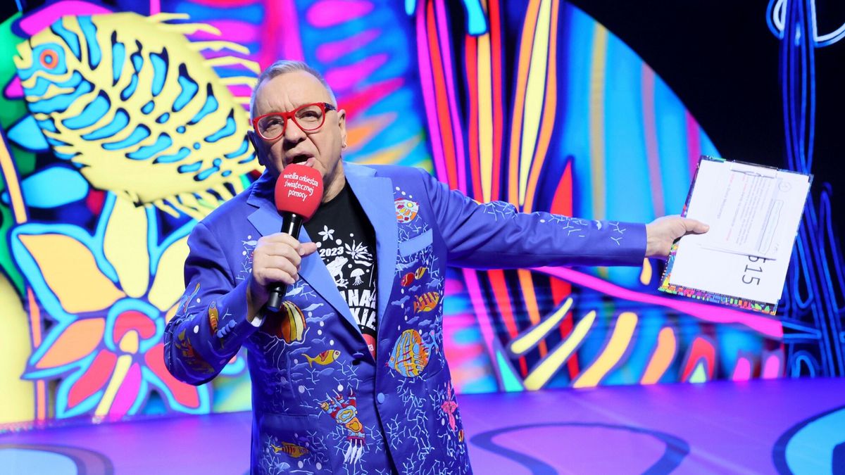 31. Fina? WO?P 2023Fot. Pawel Wodzynski/East News, Warszawa, 29.01.2023. 31. Final Wielkiej Orkiestry Swiatecznej Pomocy 2023 w Warszawie. Studio telewizyjne na placu Defilad. N/z: Jerzy OwsiakPawel Wodzynski