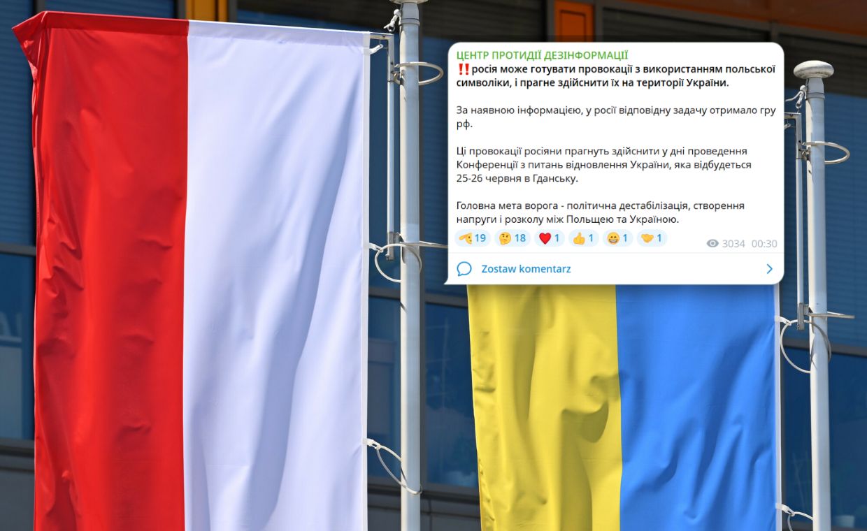 Ukraina ostrzega: Rosja planuje prowokacje z polskimi symbolami