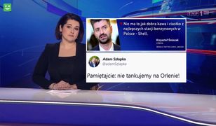 Posłowie bojkotują stacje Orlenu. "Wiadomości" pokazują atak w Rymaniu