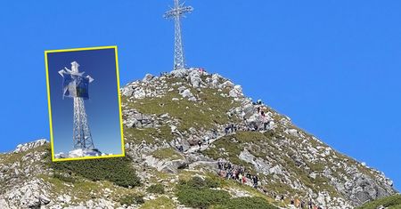 Kolejny baner na Giewoncie. Bardzo wymowny cytat z Biblii