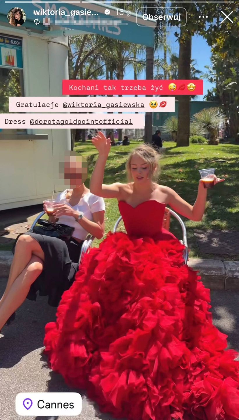 Wiktoria Gąsiewska w Cannes