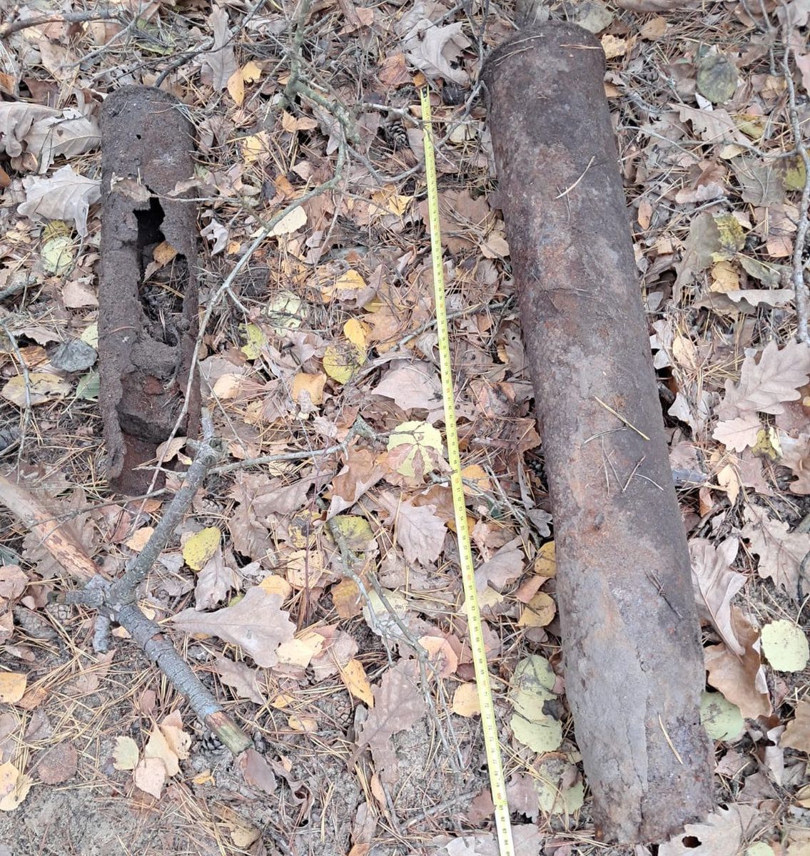 Mieszkaniec Dęblina znalazł pociski artyleryjskie w lesie. Saperzy zabezpieczyli 11 niewybuchów (zdjęcia)