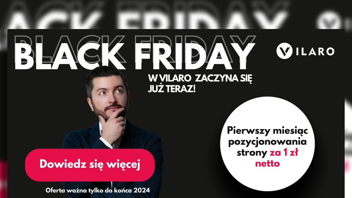 grafika Black Friday z Vilaro