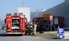 Wielki pożar w Czersku. Płonie "chiński market"