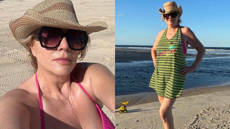 Danuta Martyniuk pozuje w bikini