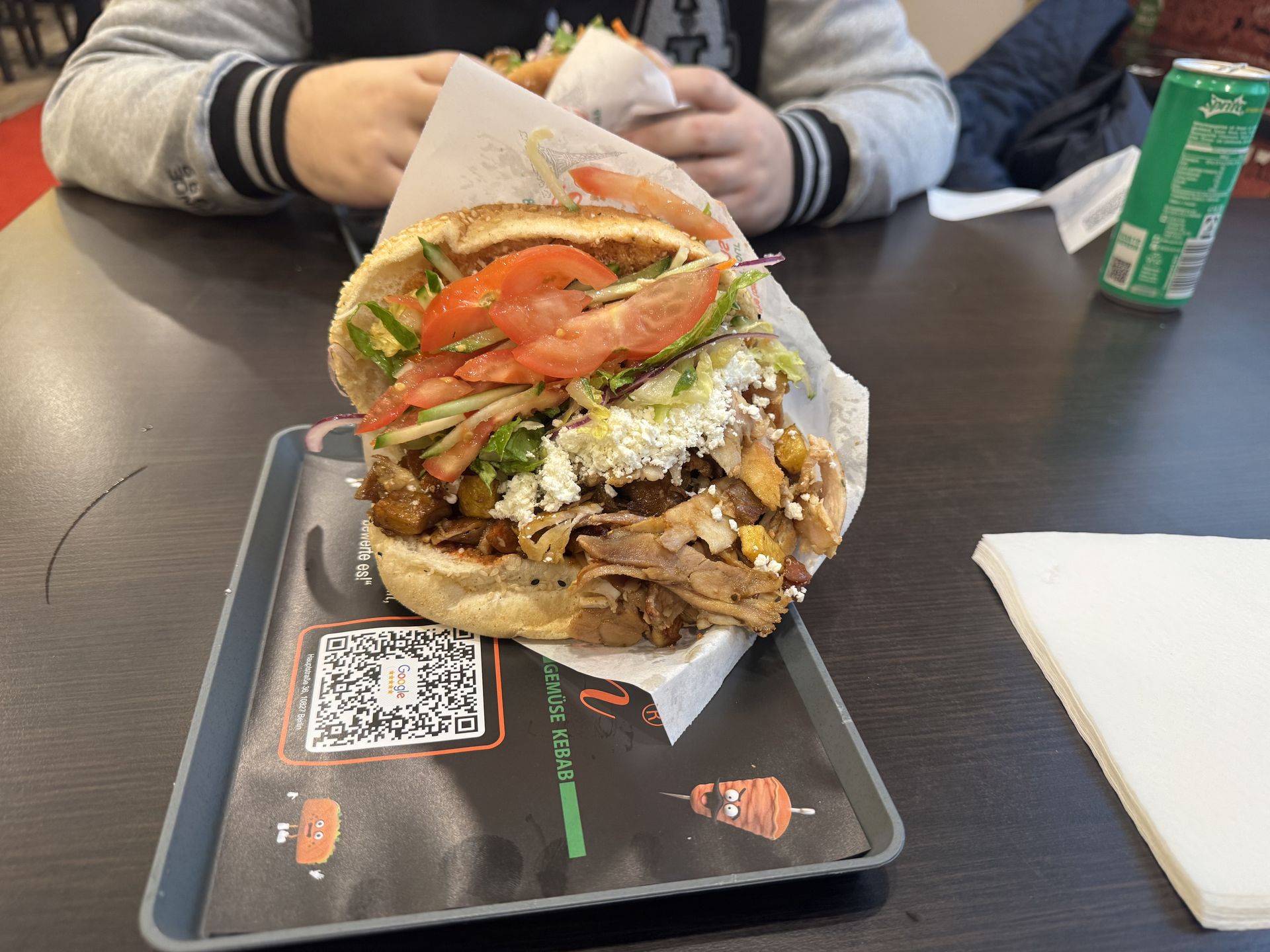 Gemüse kebab z lokalu Rüyam 