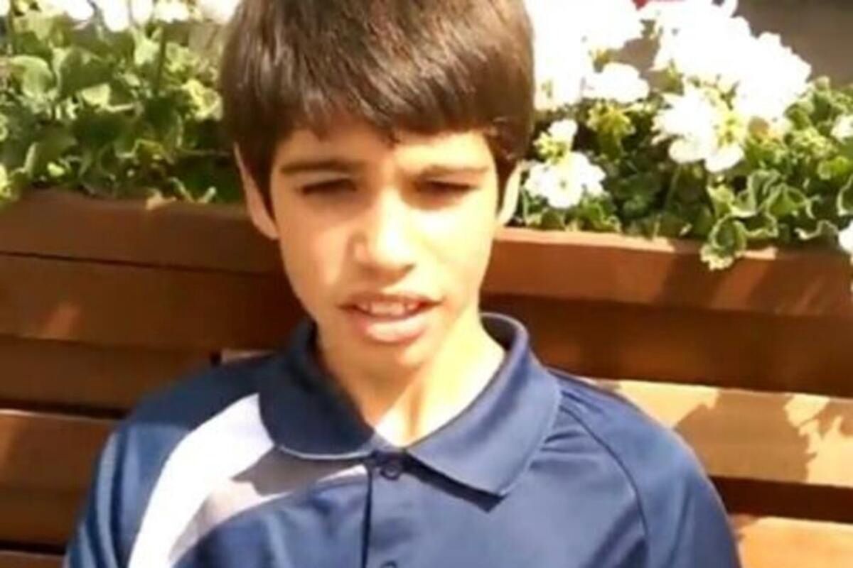Carlos Alcaraz w wieku 12 lat