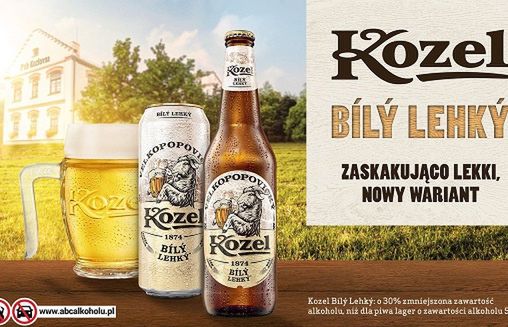 Biały kozioł w reklamie piwa