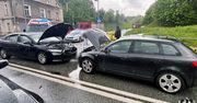Wałbrzych: Czołowe zderzenie z poszukiwanym uciekinierem. Niewinna kobieta ucierpiała przez pirata