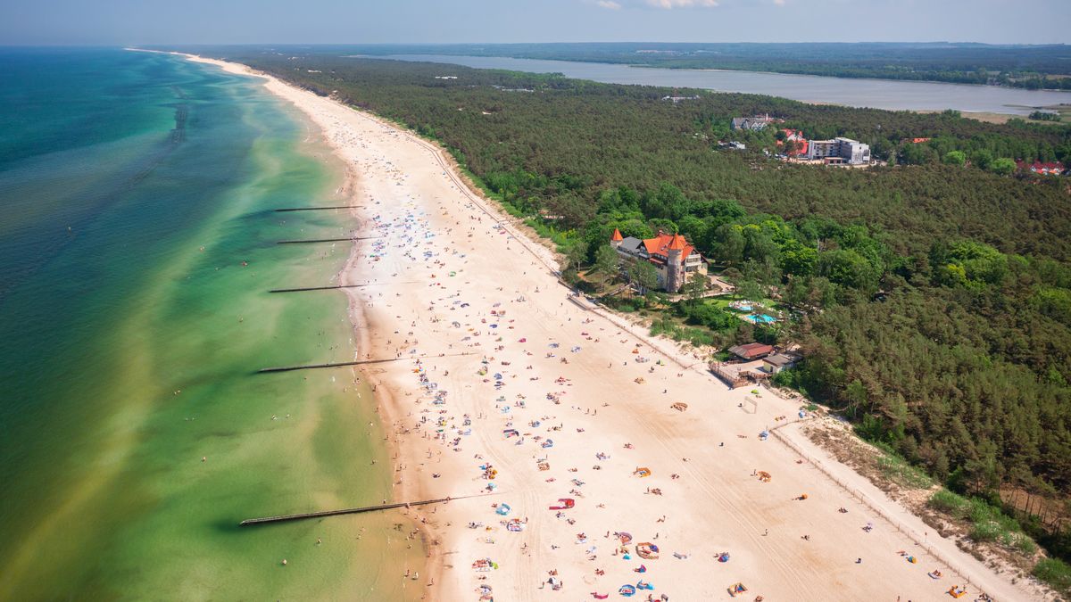 Okolice Łeby z lotu ptaka