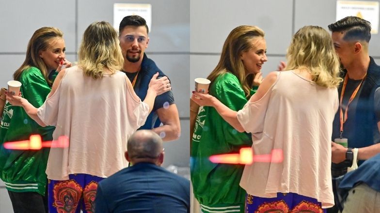 "Taniec z gwiazdami". Uczestnicy i prowadzący opuszczają studio po nagraniach 