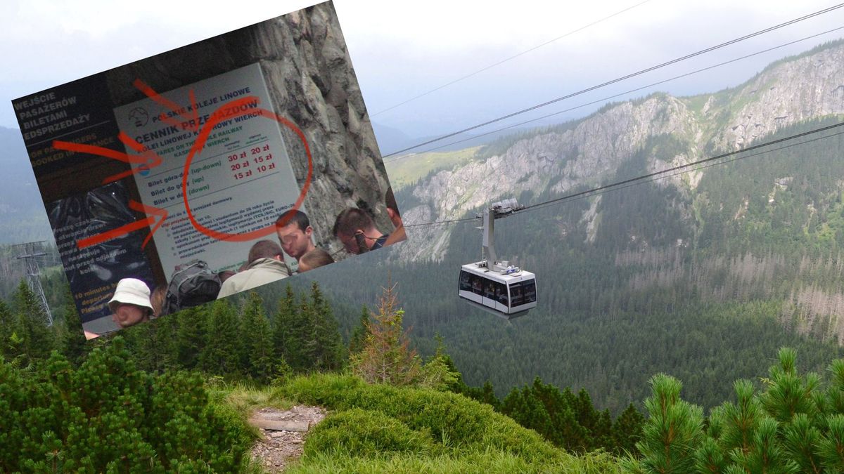 Pokazał zdjęcie cennika kolejki na Kasprowy z 2006 roku