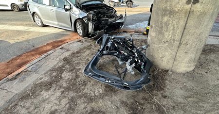 Zderzenie ciężarówki z Toyotą na Ursynowie sparaliżowało ruch