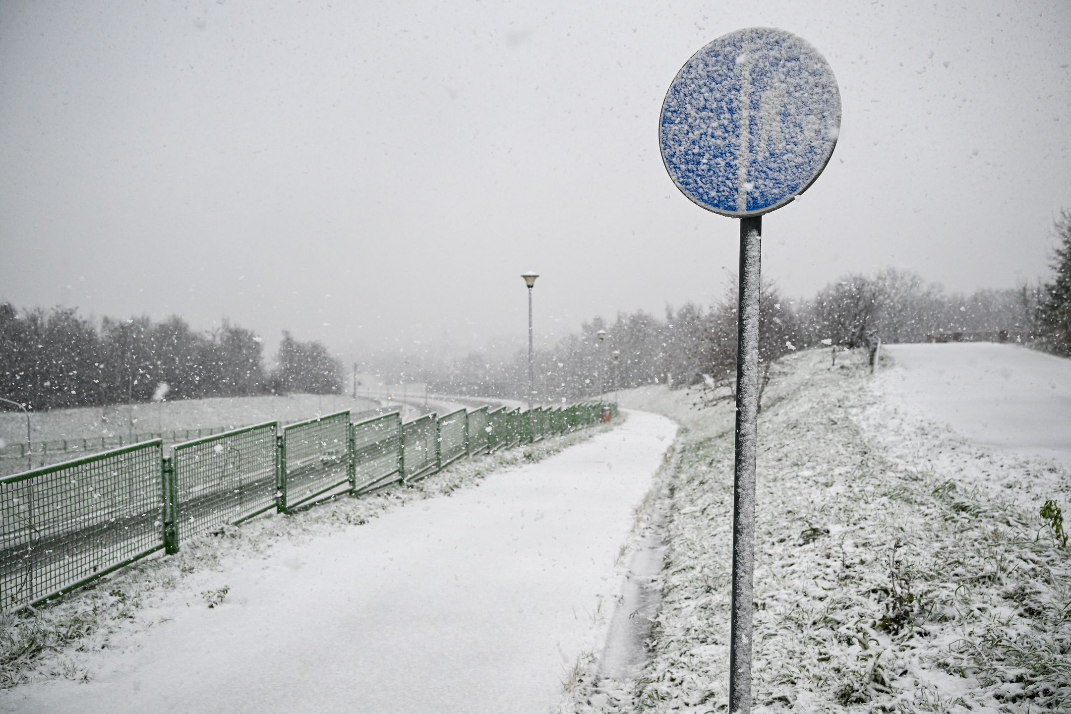 Intensywne opady śniegu w Przemyślu