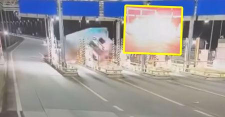 Potężna eksplozja na A2. Nagranie z momentu tragedii