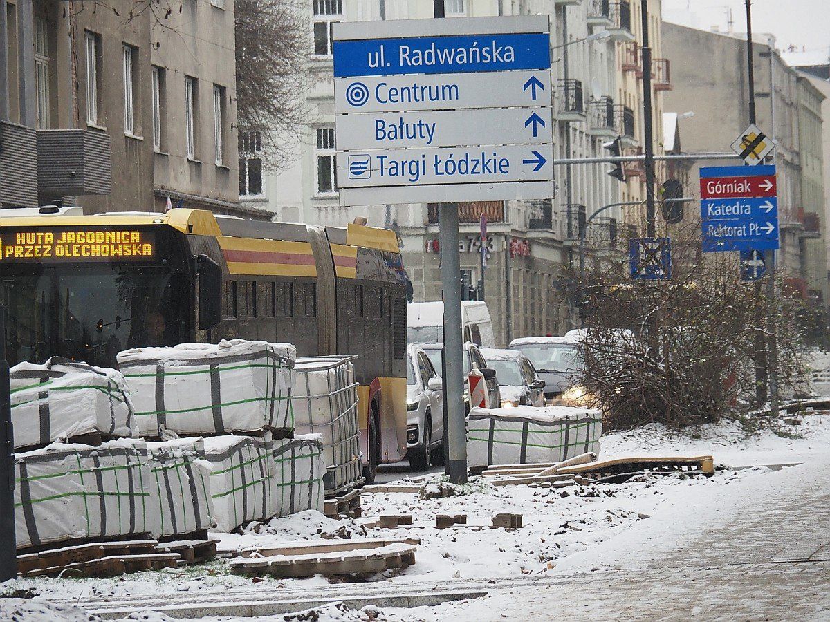 Ulica Radwańska w remoncie