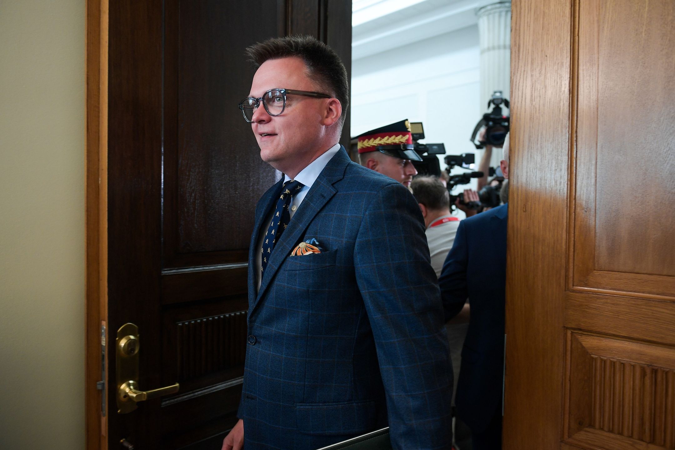 Przewodniczący partii Polska 2050, marszałek Sejmu Szymon Hołownia