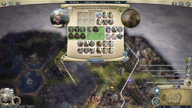 Age of Wonders III atak przeciwnika