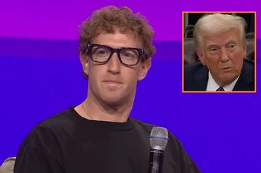Mark Zuckerberg i Donald Trump, fot. kadr z youtube'a