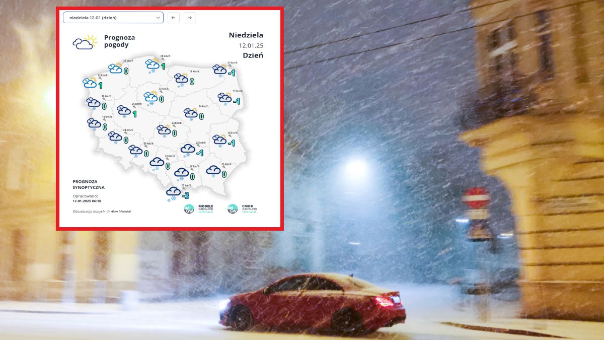 Prognoza pogody na 12 i 13 stycznia