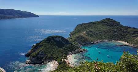 Porto Timoni na Korfu – szlak z Afionas, parking i punkt widokowy