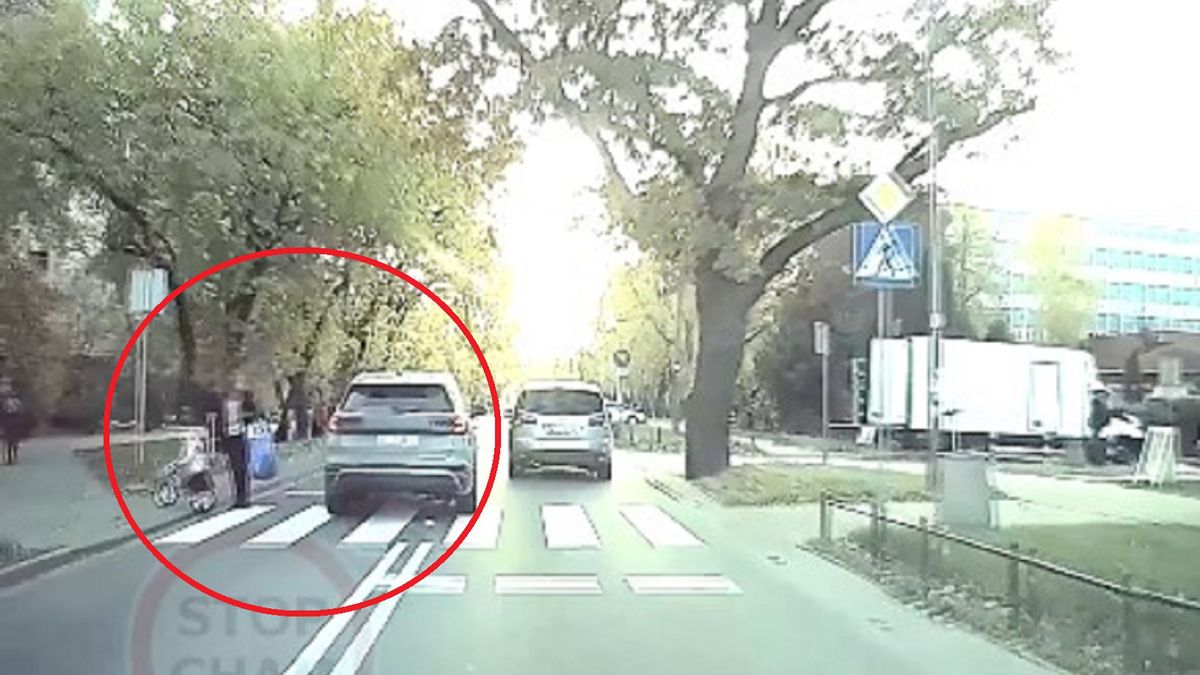 Nagranie kierowcy z Warszawy.