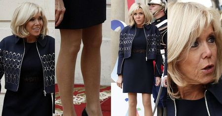 Nogi 64-letniej Brigitte Macron promują igrzyska olimpijskie w Paryżu (ZDJĘCIA)