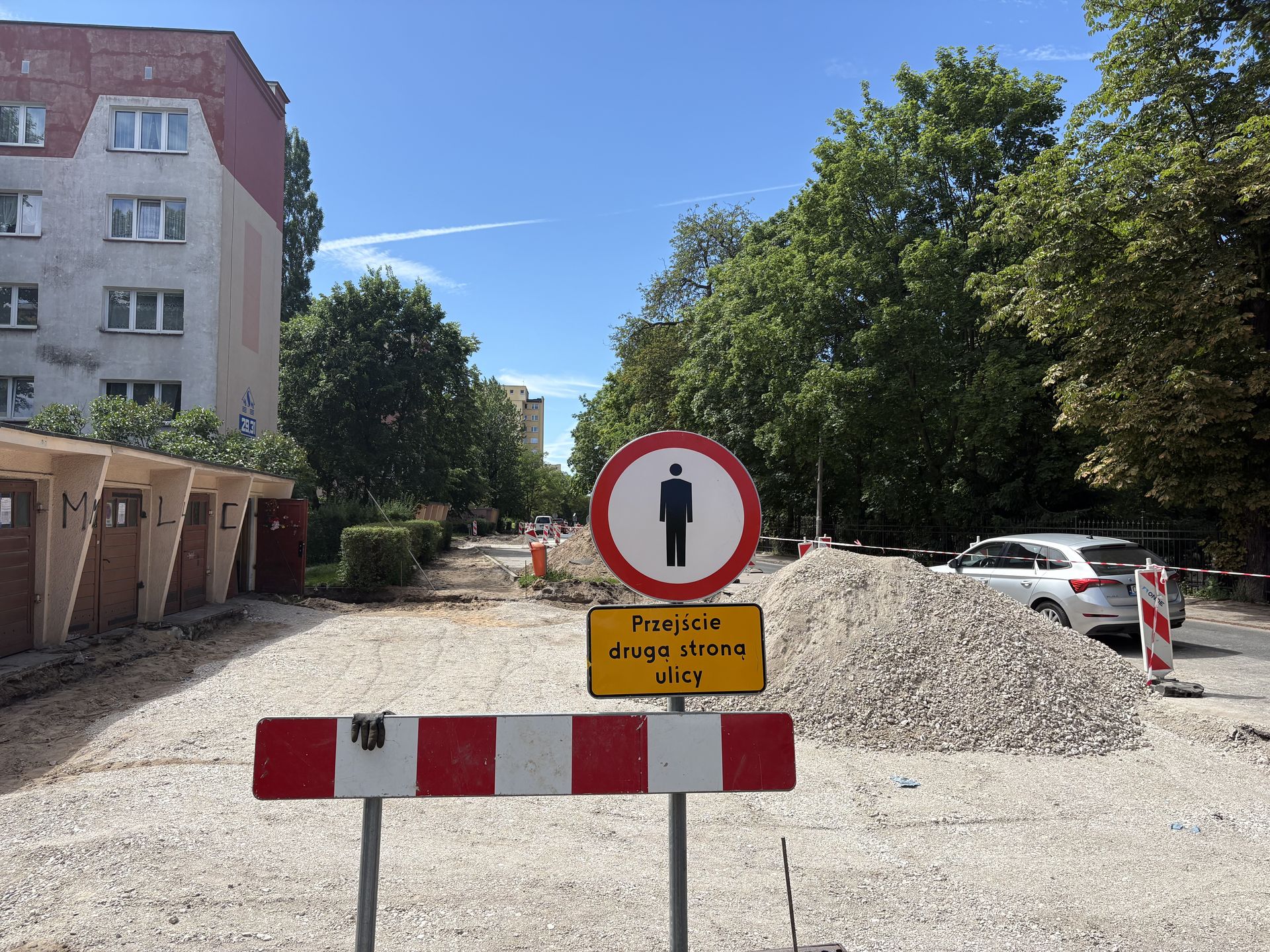 Trwa remont na ul. Gałczyńskiego. 