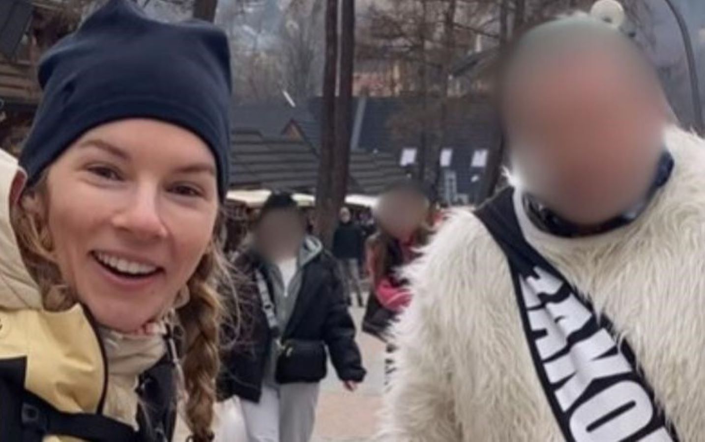 Hanna Turnau z "misiem" na Krupówkach