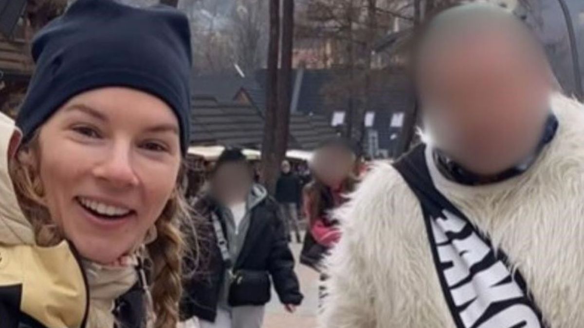 Hanna Turnau z "misiem" na Krupówkach