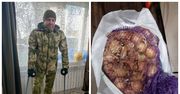 Odszkodowanie? Rosyjski weteran dostał dwa wiadra marchwi i wór cebuli