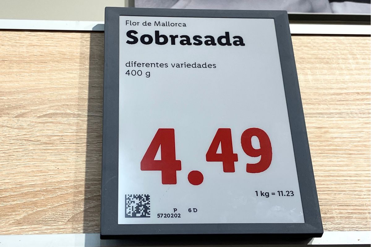 Cena sobrasady w Lidlu na Majorce