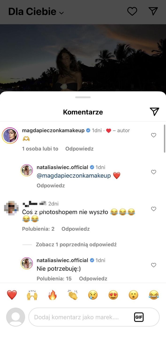 Natalia Siwiec odpowiedziała na zarzut internautki