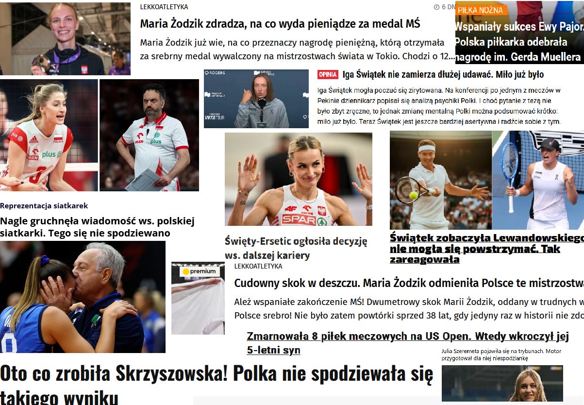Nagłówki w mediach o sporcie kobiet