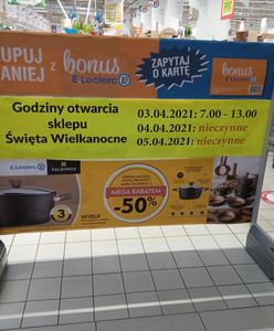 Zakupy w Wielkanoc. W sobotę sklepy zamkną się wcześniej, w dwa kolejne dni w ogóle nie otworzą