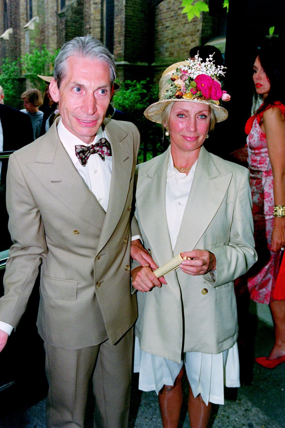 Charlie Watts z żoną Shirley w 1992 r.