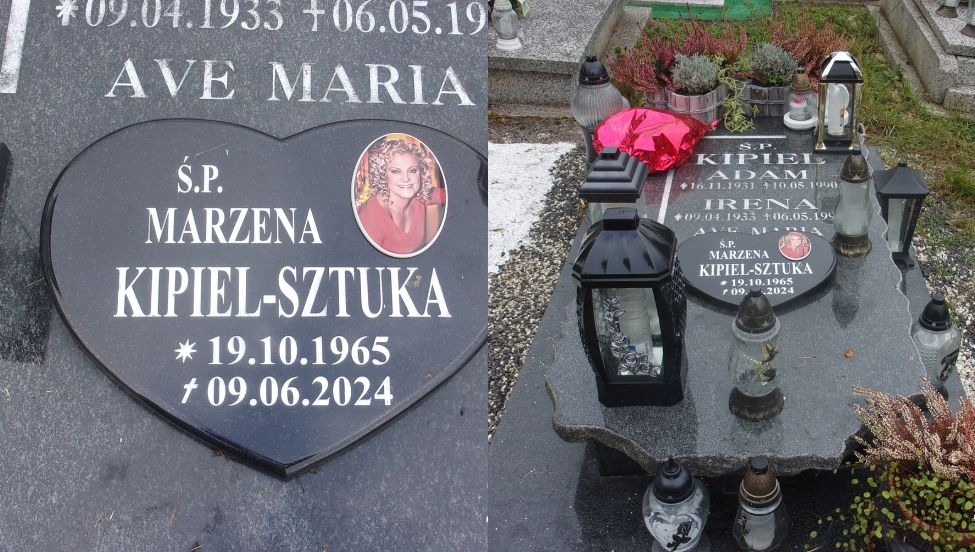 Grób Marzeny Kipiel-Sztuki w listopadzie 2025 roku