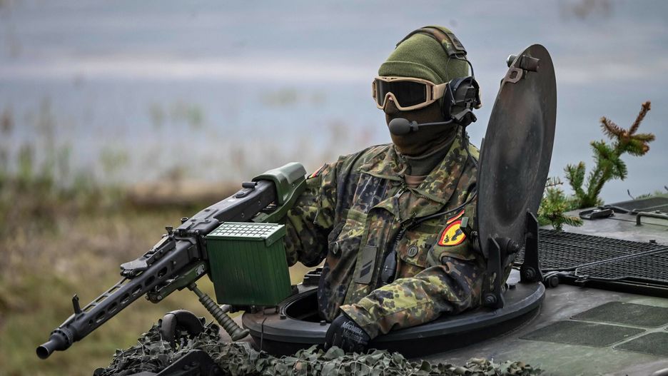 Niemiecki żołnierz na manewrach NATO w Polsce