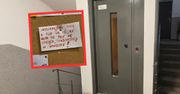 Incydent w windzie. Sąsiedzi wywiesili kartkę. Każdy się dowie
