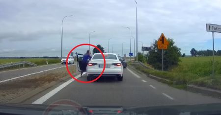Awantura w drodze na Hel. Kobieta dała nauczkę byłemu?