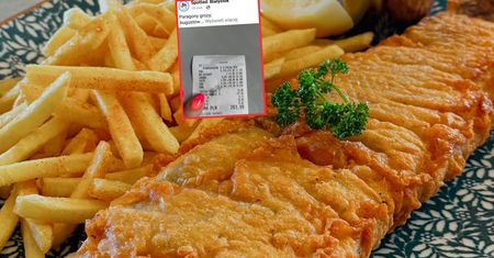 Paragon grozy z Augustowa. Tyle zapłacili za ryby. "Cena frytek powala"