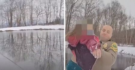 Bohaterska postawa policjantki w USA: rzuciła się do lodowatej wody, żeby uratować dziecko